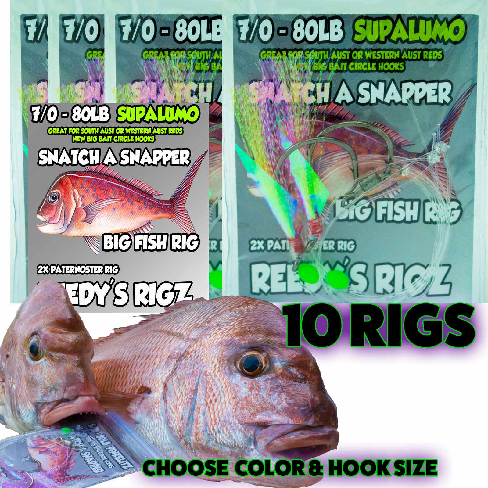 Snapper Snatchers Rig Fishing Rigs Tackle Online Shop Blogs & More  Snapper  snatcher Rig Fishing Rigs Online Shop Buy Now Save Huge Dollars On Black  Label Pre tied Flasher rigs Australian